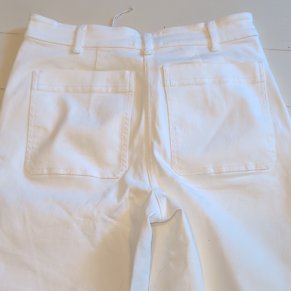 Everlane | Wide Leg Crop Pants In Bone - Picture 5 of 6